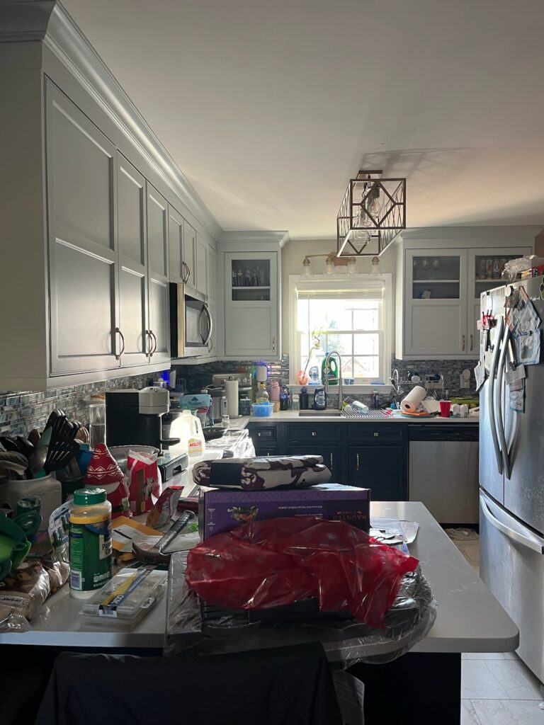 kitchen before house cleaner